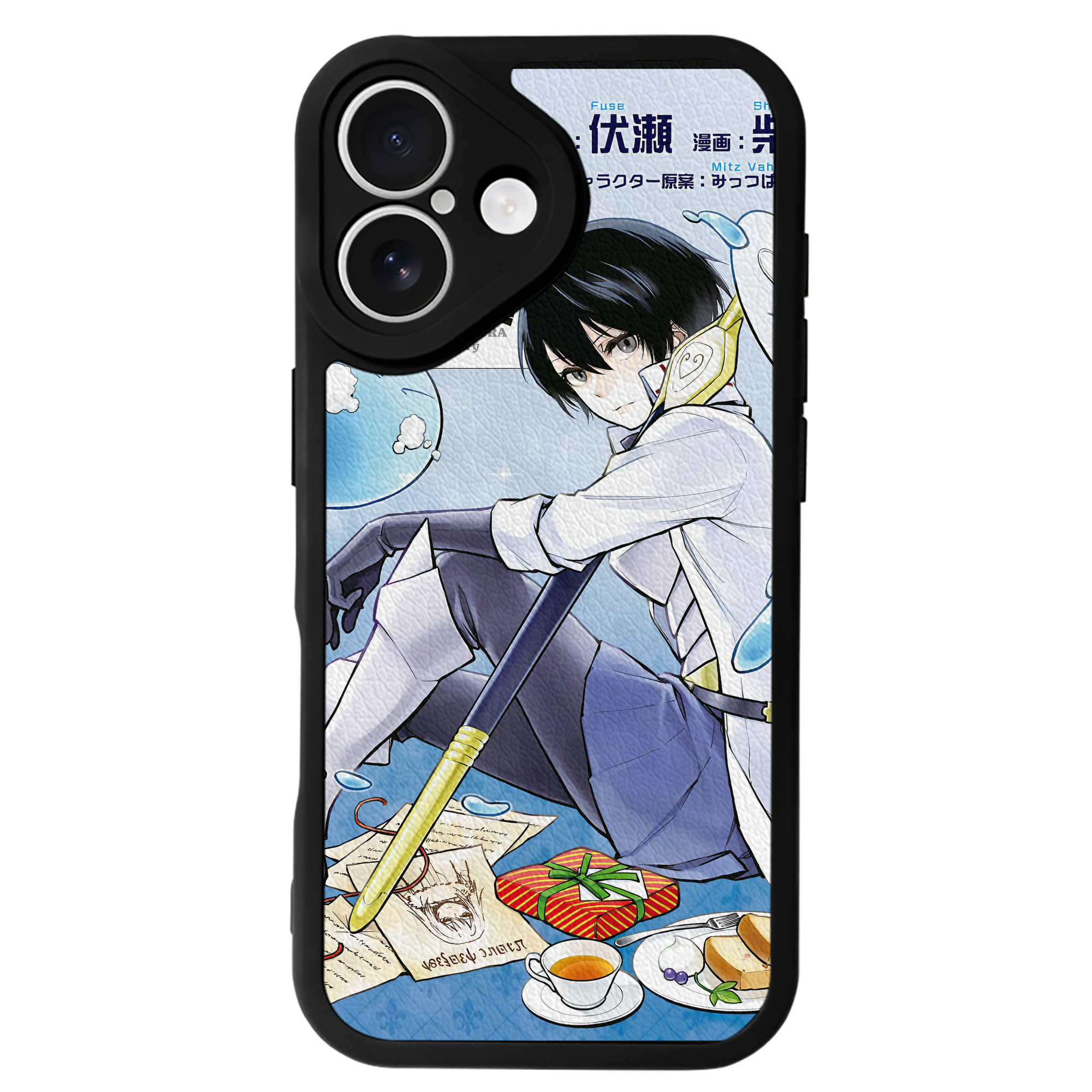 （画像用） 転スラ Regarding Reincarnated to Slime 【iPhone 16シリーズ対応】シリコンスマホケース（レザー調） 材質：シリコン